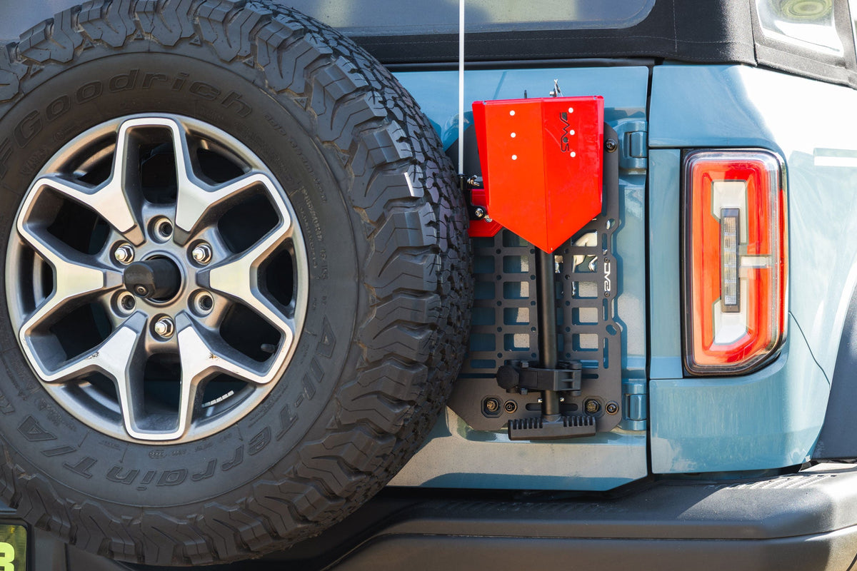 DV8 Offroad - 2021-2026 Ford Bronco Tailgate Reinforcement Molle Panel - TCBR-04