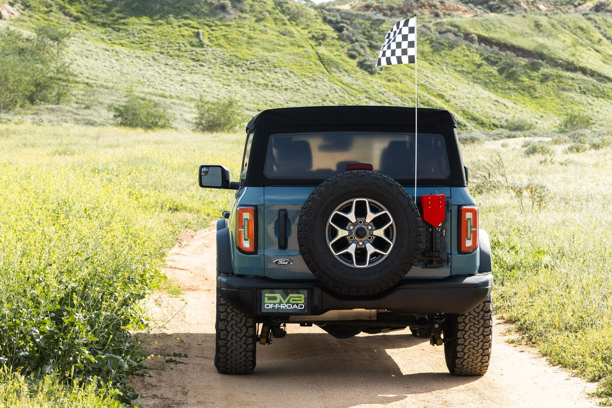 DV8 Offroad - 2021-2026 Ford Bronco Tailgate Reinforcement Molle Panel - TCBR-04