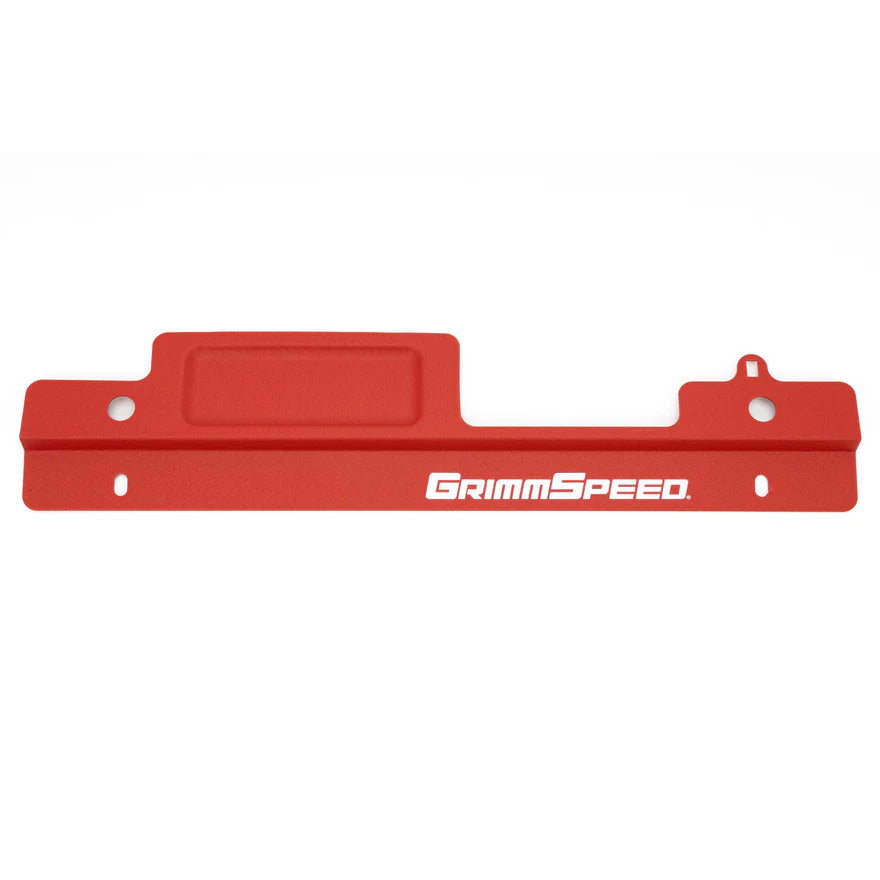GrimmSpeed 02-07 Subaru Impreza/WRX / 04-07 STI Radiator Shroud w/Tool Tray - Red - 096006