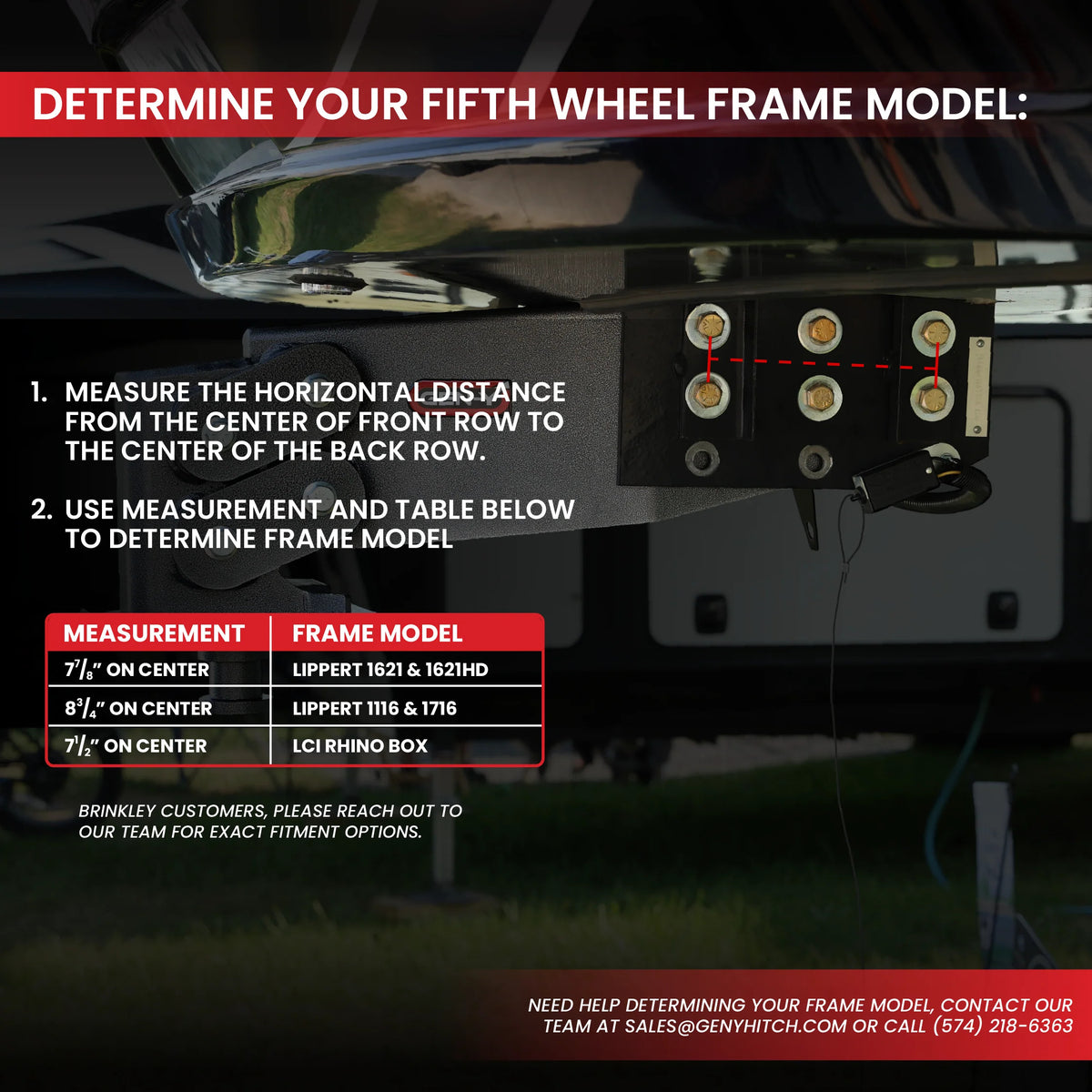 Gen-Y Nomad Static 5th Wheel to Gooseneck - 6.5K TW 30K Tow - Texture Black (1116/1621/1716 Frames) - GH-8101