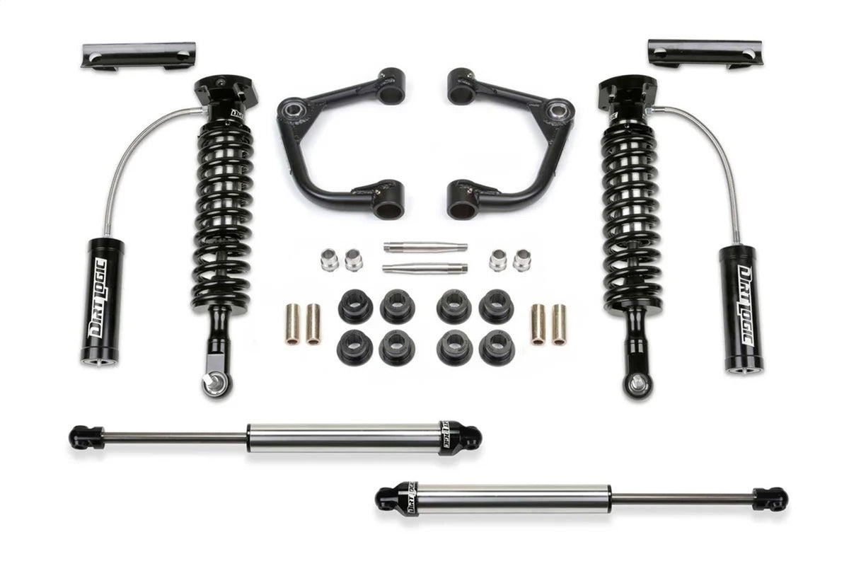 Fabtech 23-24 Chevrolet Colorado 4WD 3in UCA Kit w/ Uniballs & 2.5 Coilovers & 2.25 Dirt Logic Shock - K1205DL