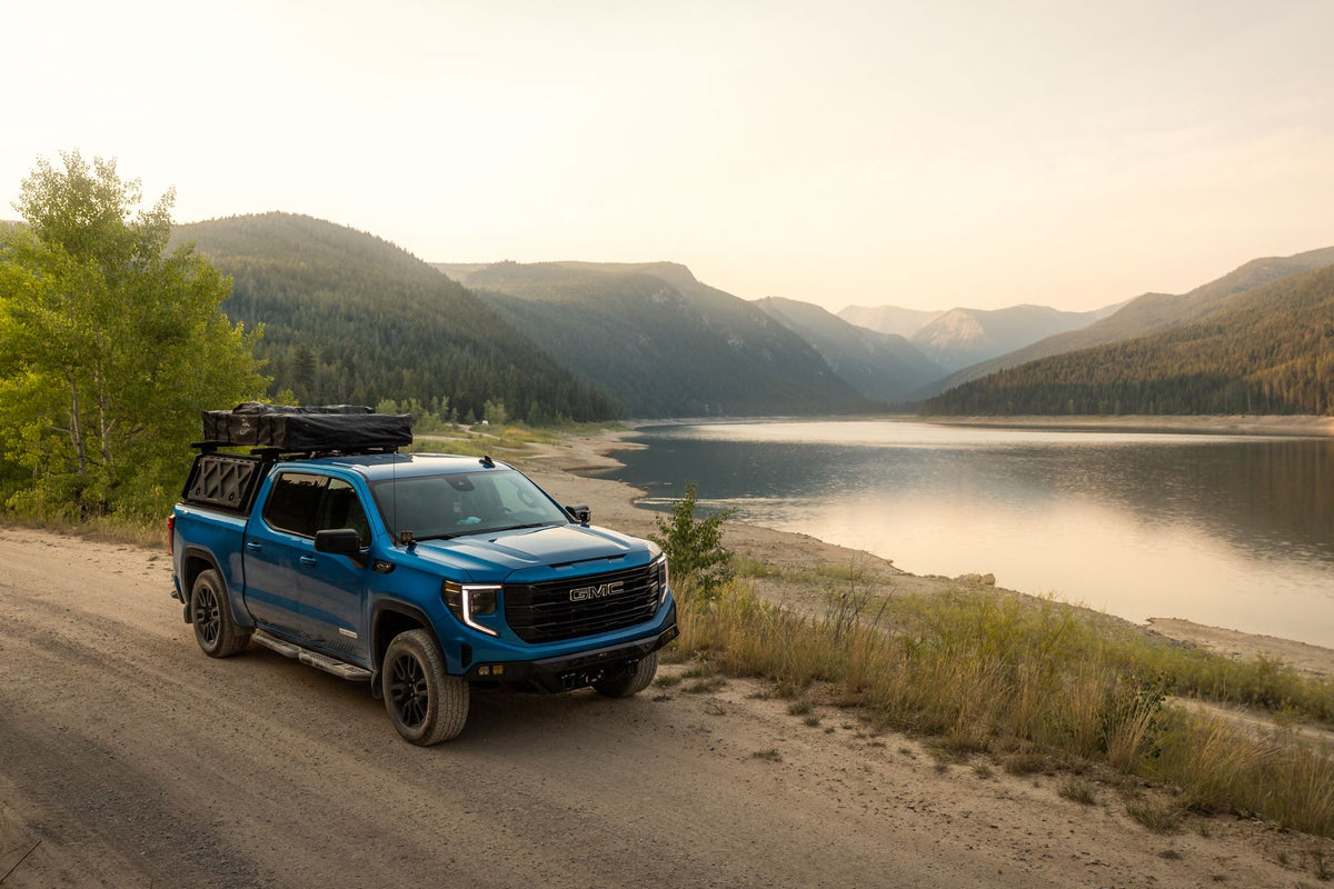 DV8 Offroad - 2019-2026 GMC Sierra 1500 & Chevrolet Silverado 1500 Crew Cab OE Plus Side Steps - SRCS1-01