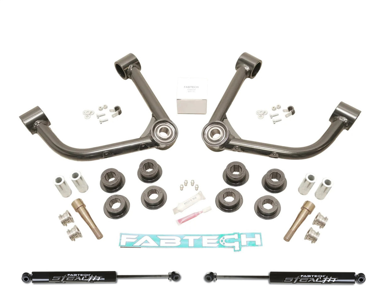 Fabtech 23-24 Chevrolet Colorado 4WD 3in UCA Kit w/ Uniballs & Shock Spacers & Stealth Shocks - K1204