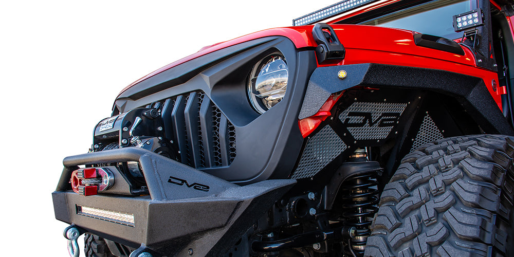 DV8 Offroad - Replacement Grill; Black - GRJL-01