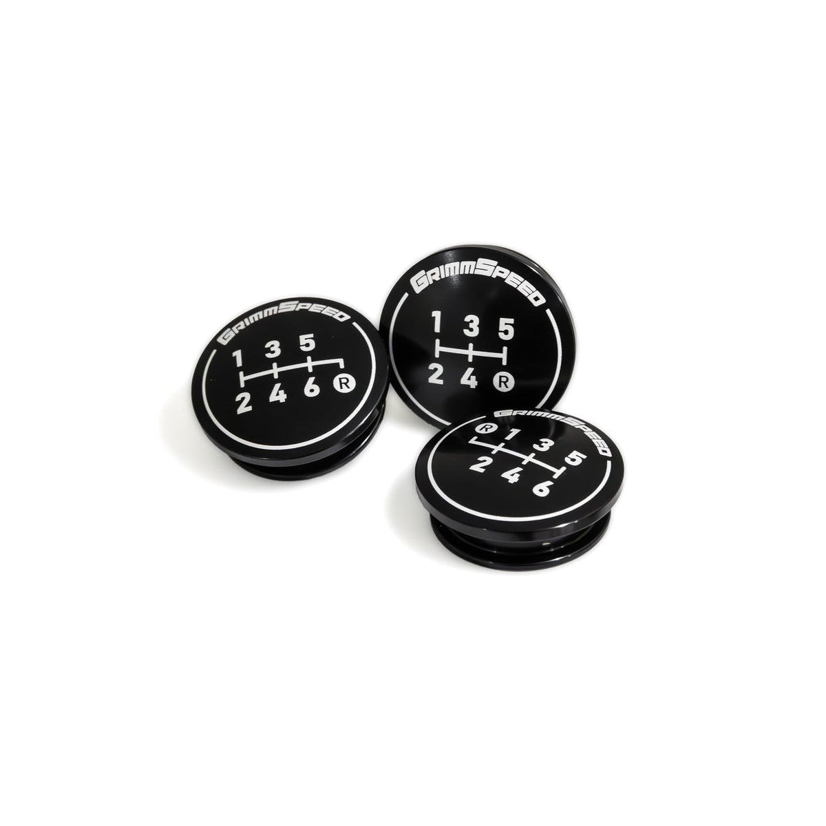 GrimmSpeed Swap-Top Weighted Piston Shift Knob - Stainless Steel - GRM1.1006.1.SS