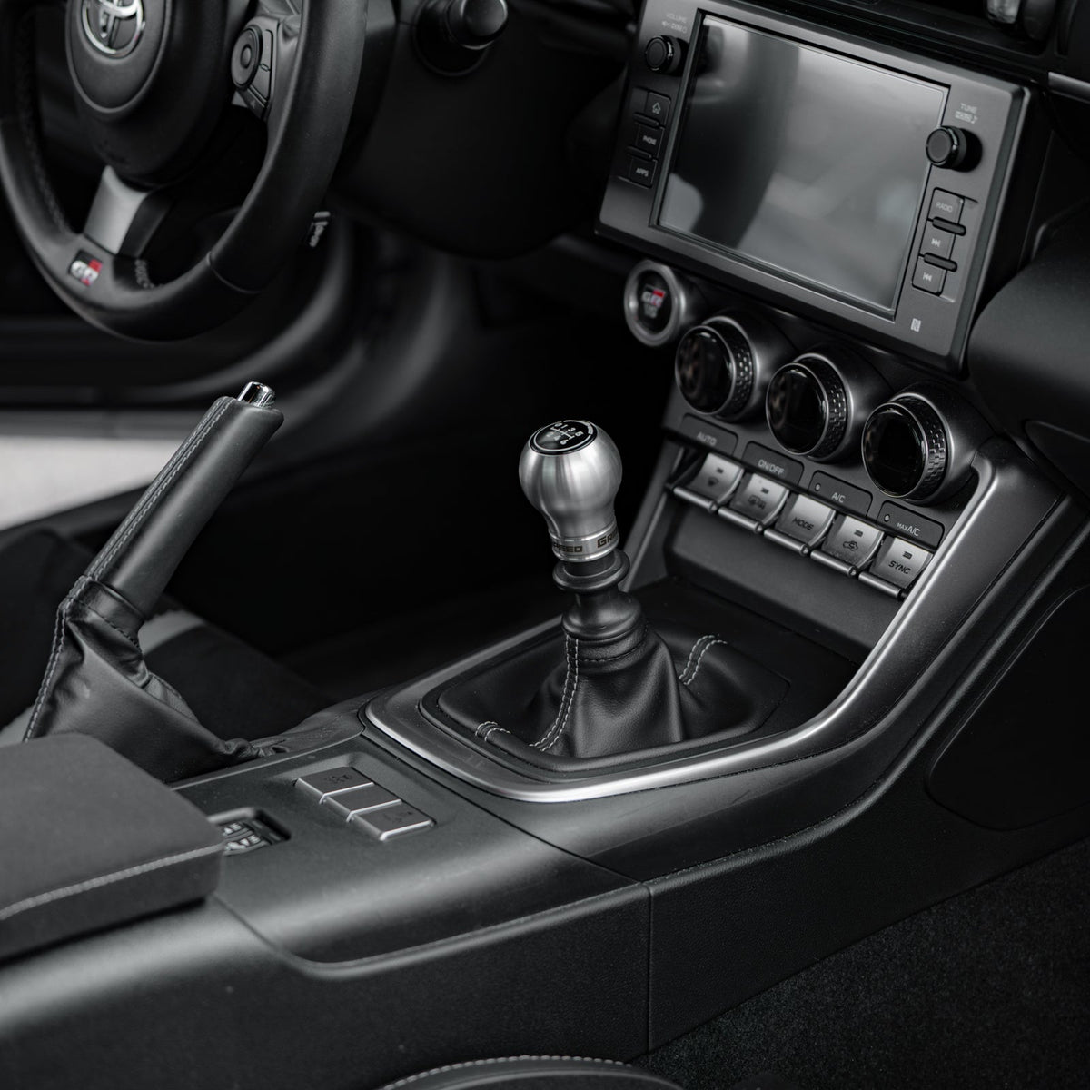GrimmSpeed Swap-Top Weighted Bulb Shift Knob - Stainless Steel - GRM1.1007.1.SS