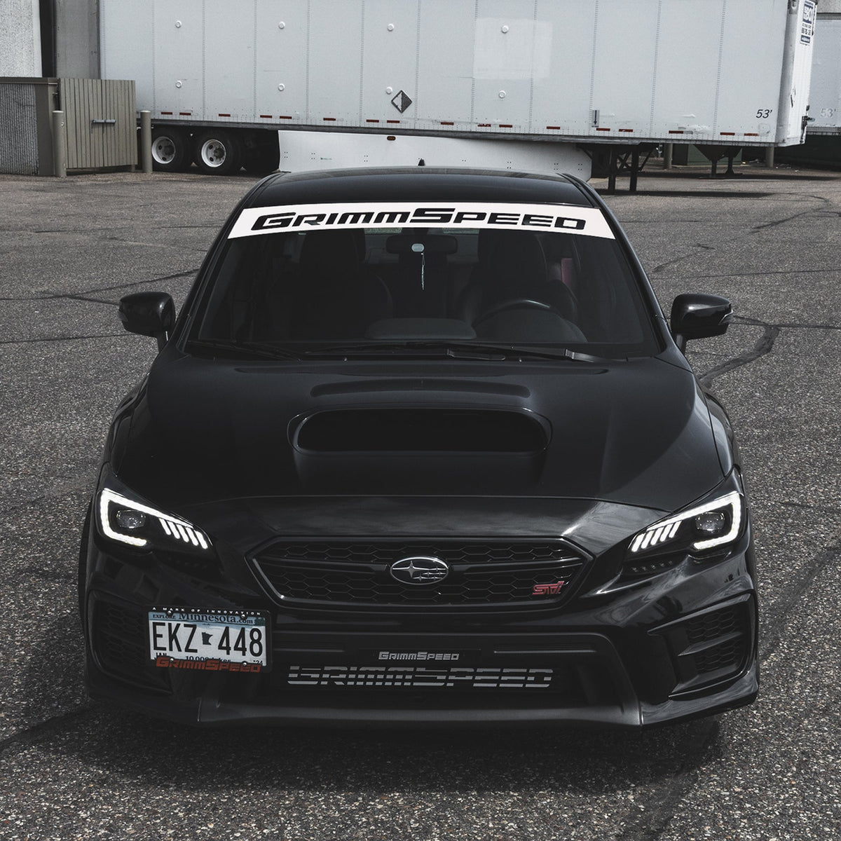GrimmSpeed Windshield Banner - Red - GRM111042