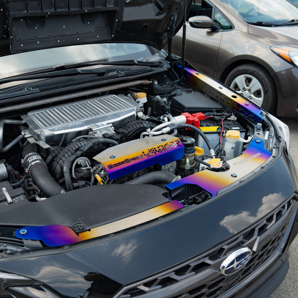 GrimmSpeed 2022+ Subaru WRX Fender Shroud Kit - Titanium - 113095TI