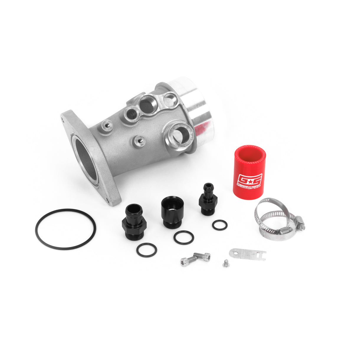 GrimmSpeed 15-21 Subaru WRX Version 2 Aluminum Turbo Inlet - 125034