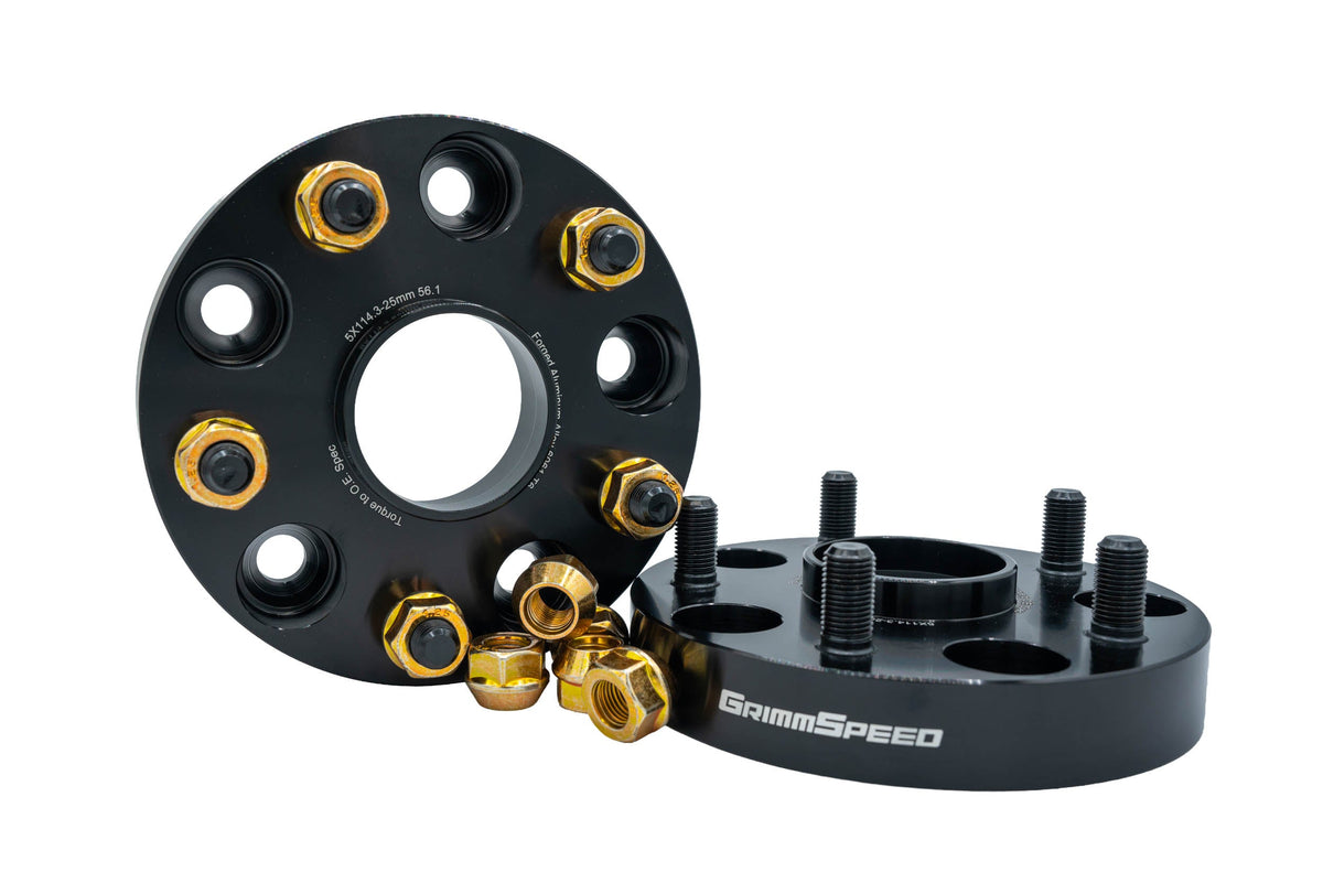 GrimmSpeed 05-21 Subaru STI / 15-26 Subaru WRX 5x114.3 25mm Wheel Spacer (Pair) - GRM.1187.3.0
