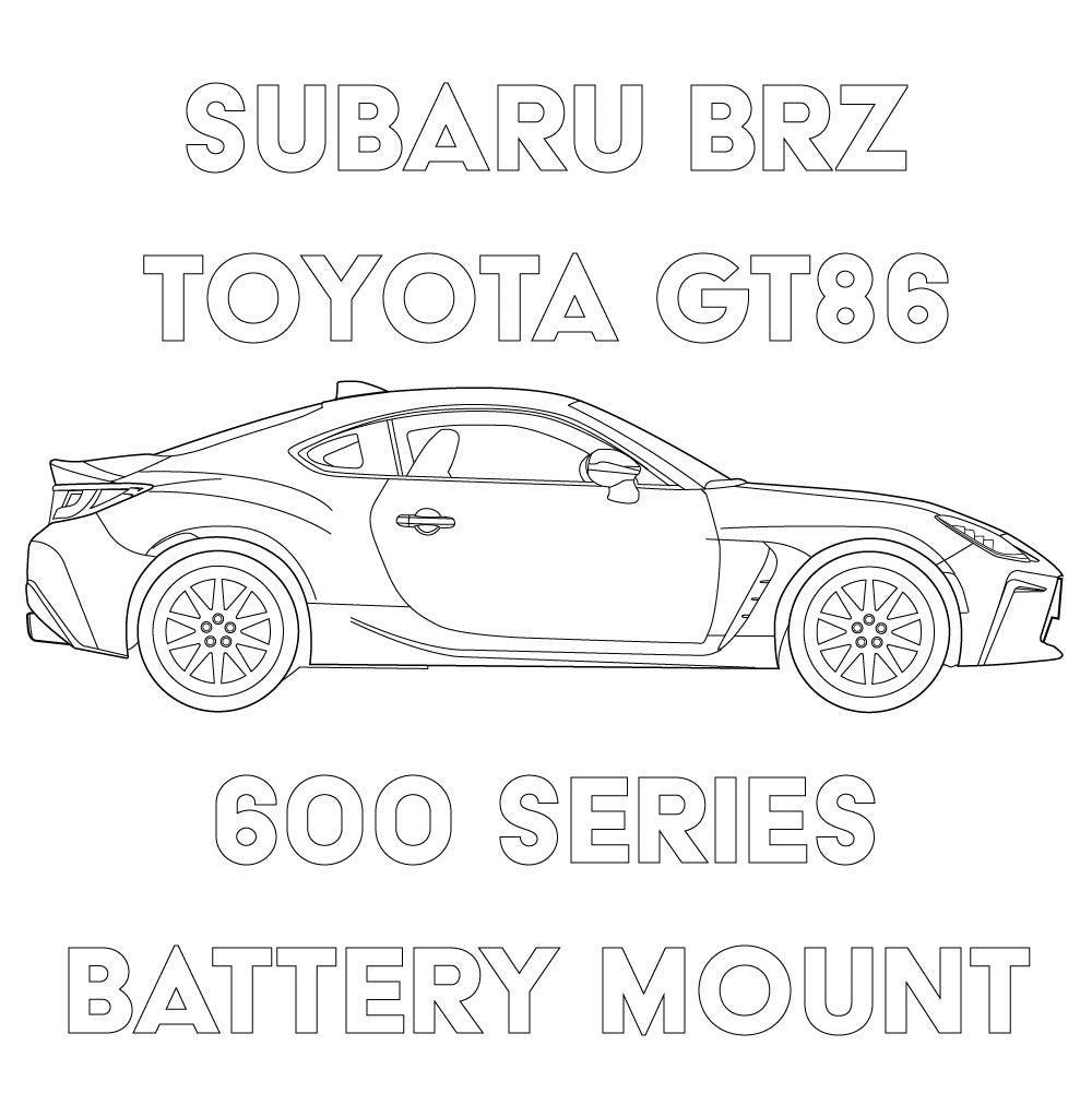 Mele Design - 2013+ Subaru BRZ/Toyota 86 600 Series Battery Mount by Mele Design - angle view