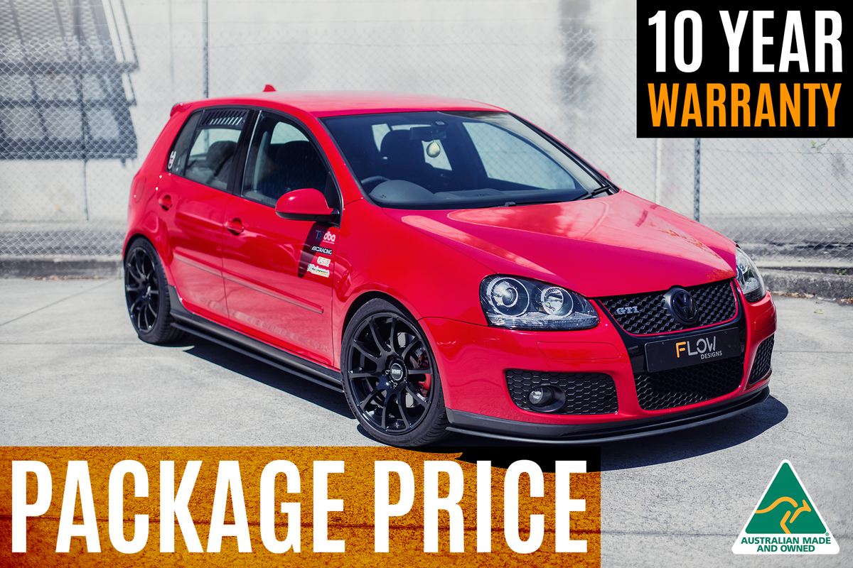 Flow Designs - MK5 Golf GTI Full Lip Splitter Set