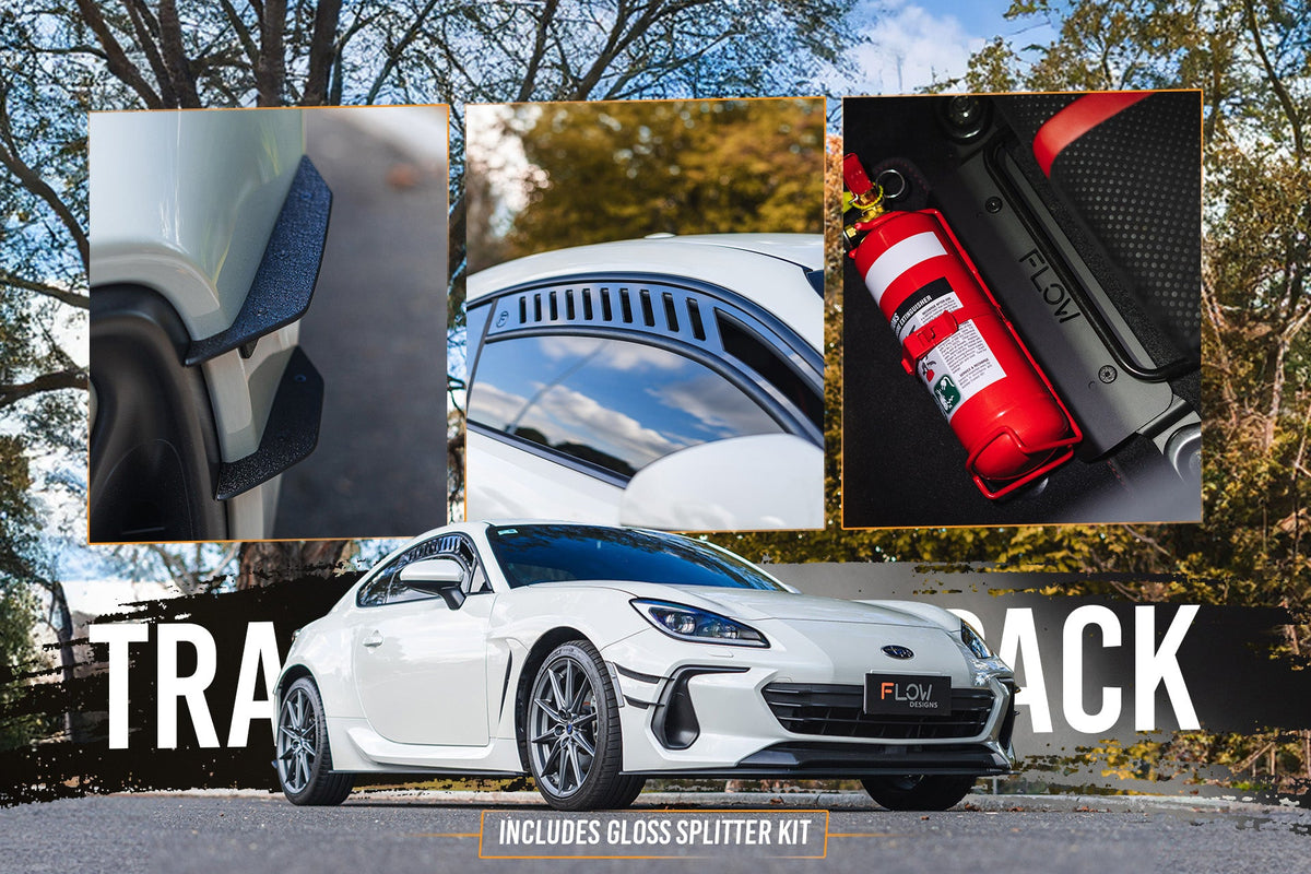 Flow Designs - ZD8 BRZ Full Lip Splitter Set (GLOSS BLACK)