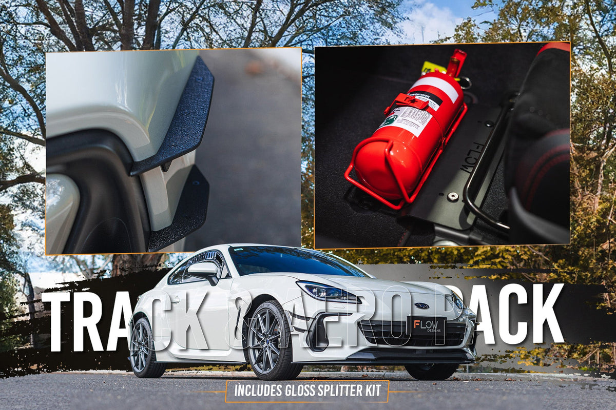 Flow Designs - ZD8 BRZ Full Lip Splitter Set (GLOSS BLACK)