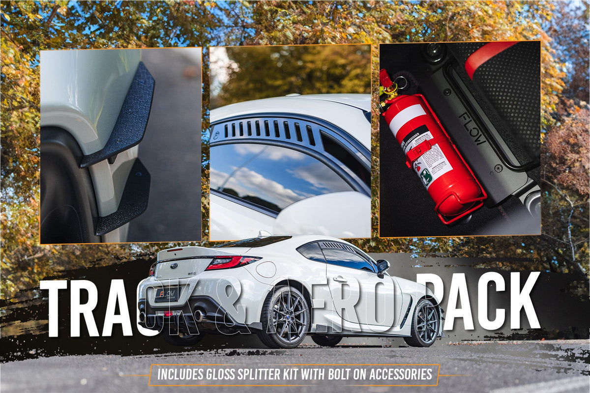 Flow Designs - ZD8 BRZ Full Lip Splitter Set (GLOSS BLACK)