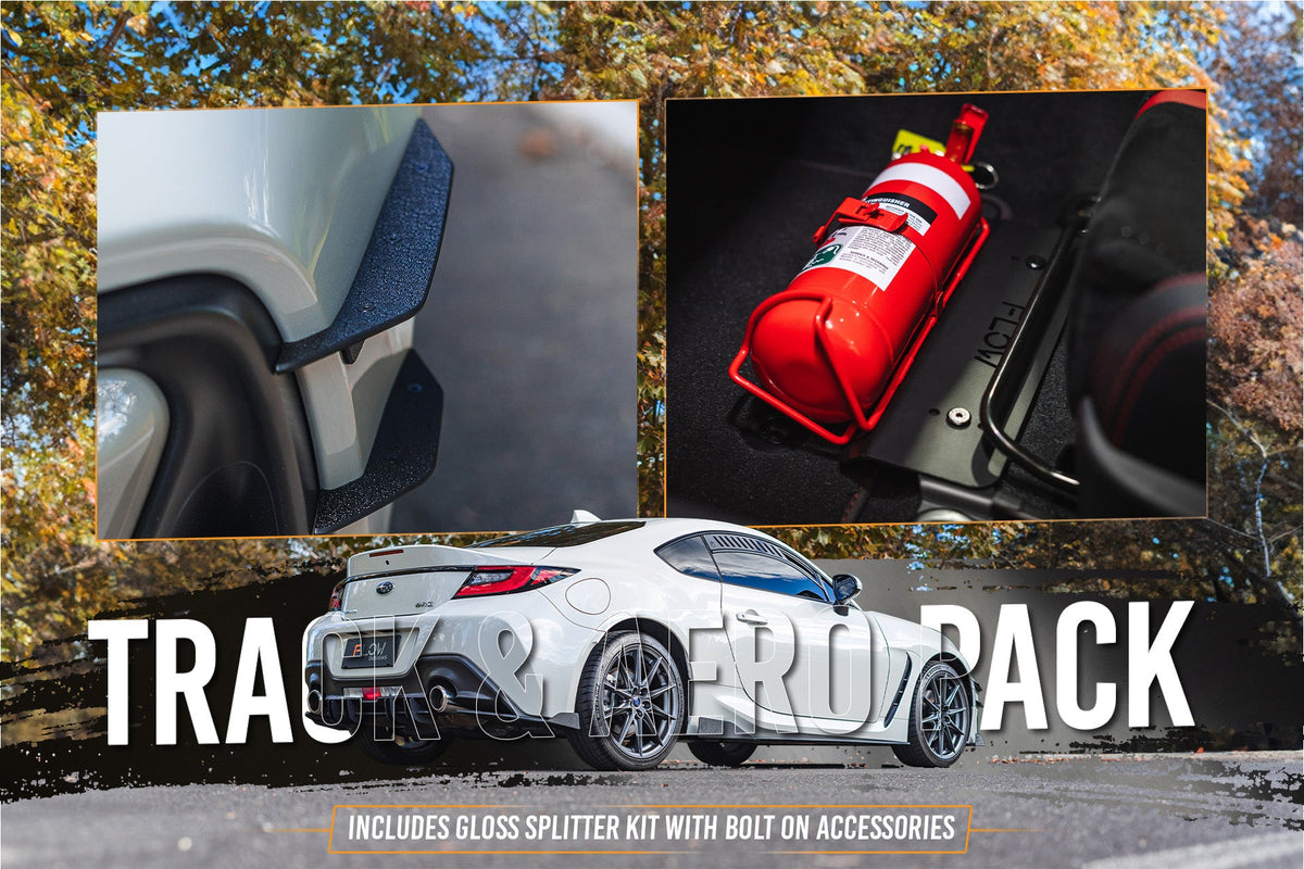 Flow Designs - ZD8 BRZ Full Lip Splitter Set (GLOSS BLACK)