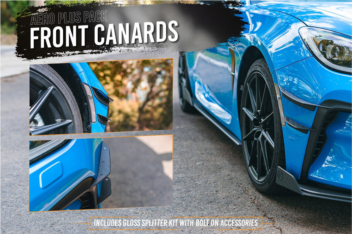 Flow Designs - ZN8 GR86 Full Lip Splitter Set (GLOSS BLACK)