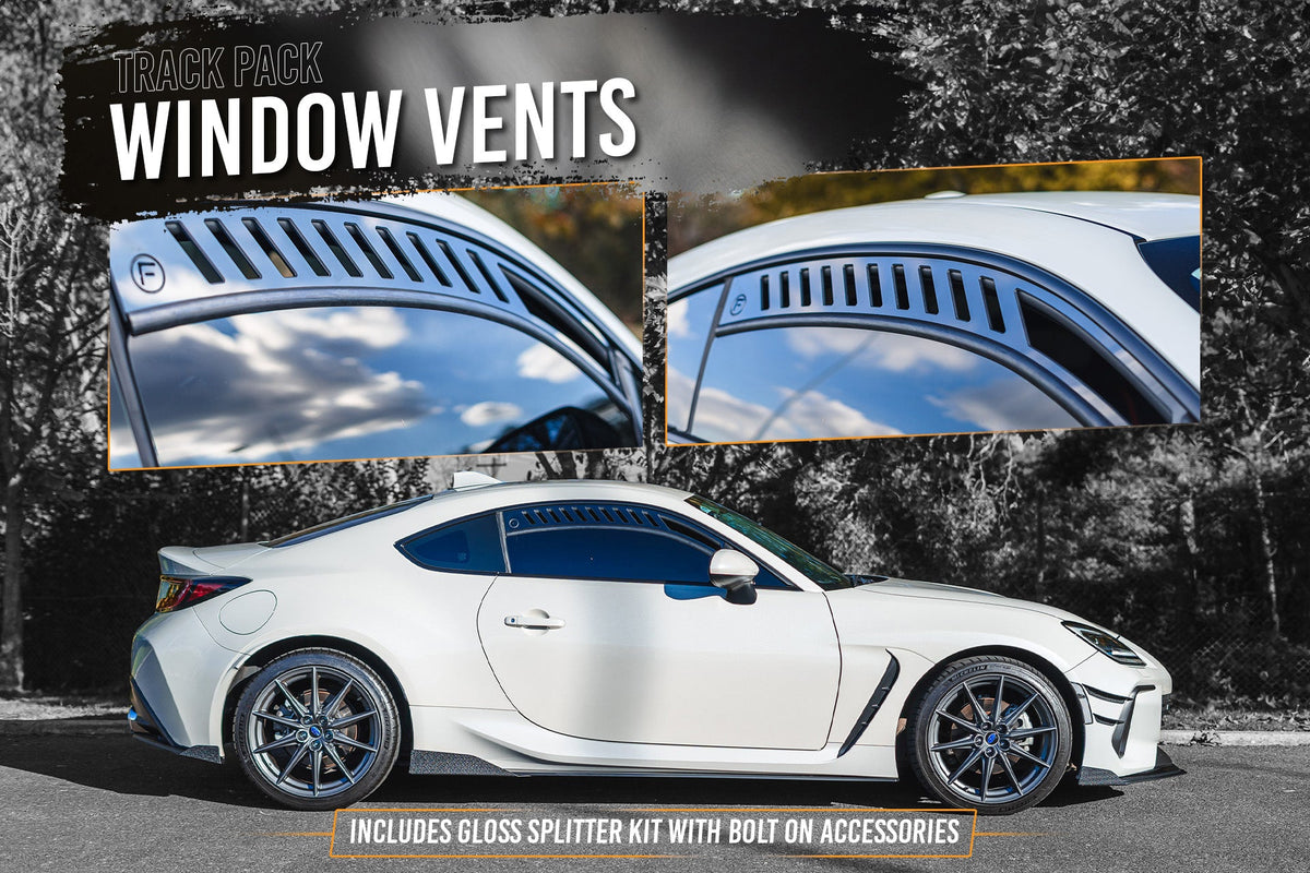 Flow Designs - ZD8 BRZ Full Lip Splitter Set (GLOSS BLACK)