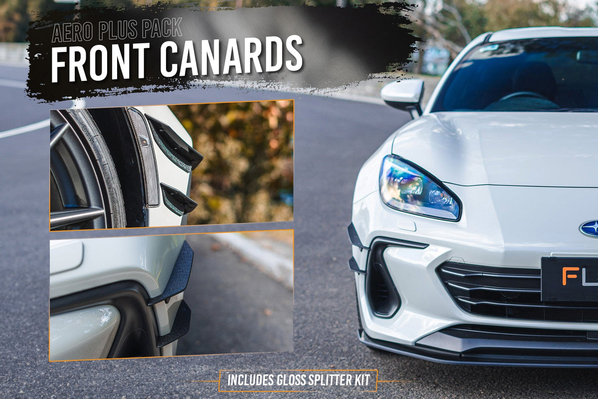 Flow Designs - ZD8 BRZ Full Lip Splitter Set (GLOSS BLACK)