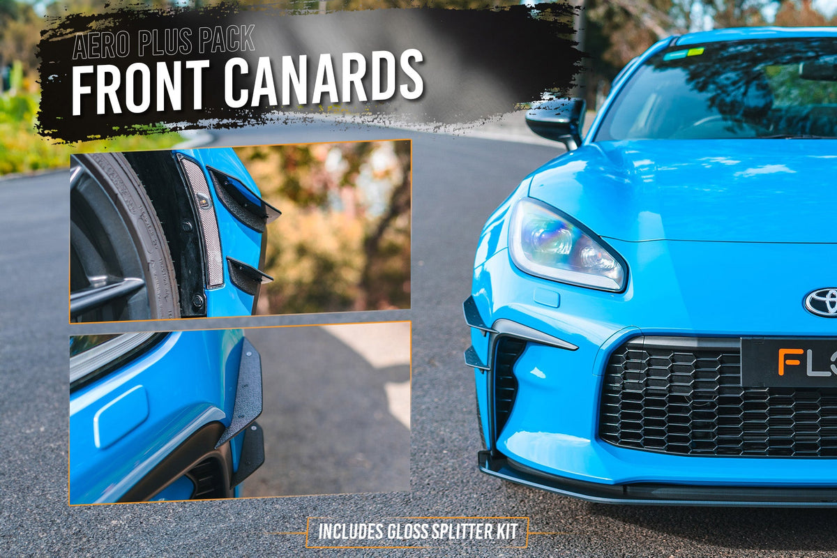 Flow Designs - ZN8 GR86 Full Lip Splitter Set (GLOSS BLACK)