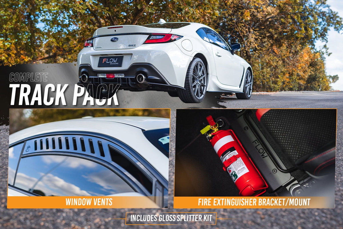 Flow Designs - ZD8 BRZ Full Lip Splitter Set (GLOSS BLACK)