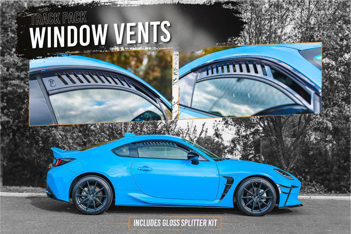 Flow Designs - ZN8 GR86 Full Lip Splitter Set (GLOSS BLACK)