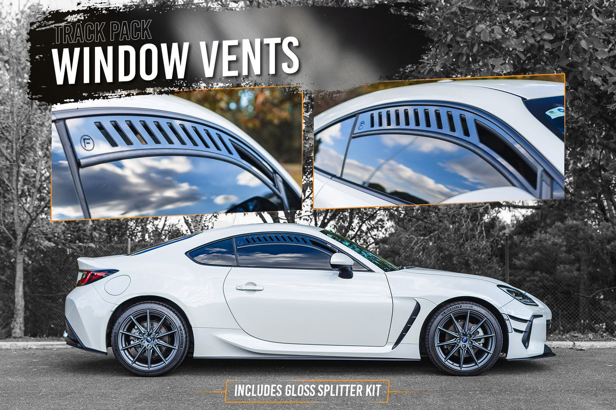 Flow Designs - ZD8 BRZ Full Lip Splitter Set (GLOSS BLACK)