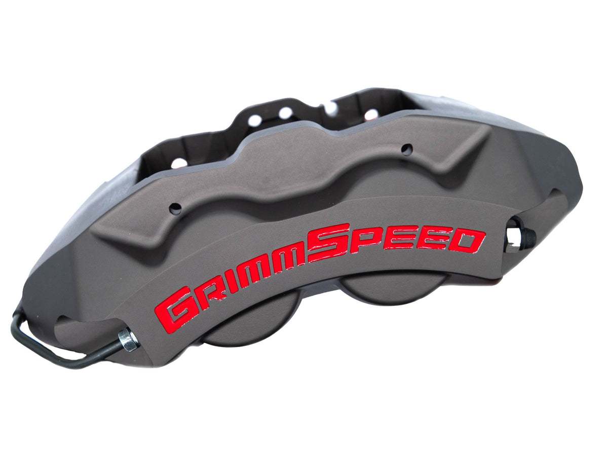 GrimmSpeed 13-26 BRZ GR86 Grey 4-Piston Brake Caliper Kit 326mm Rotor - GRM.1171.1.GRY