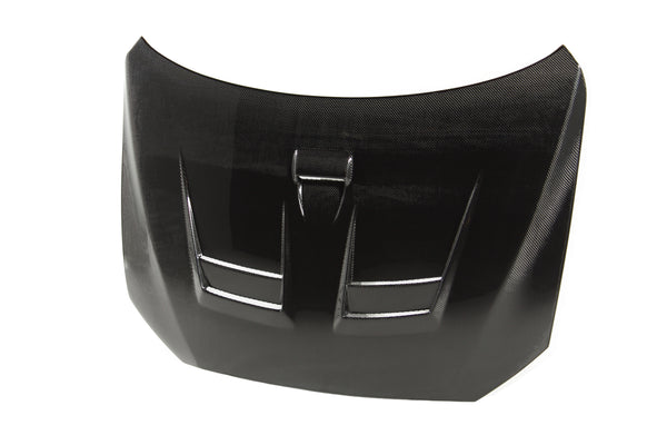 Seibon 08-09 Mitsubishi Lancer (CYA4/5A) DV Style Carbon Fiber Hood - HD0809MITLAN-DV
