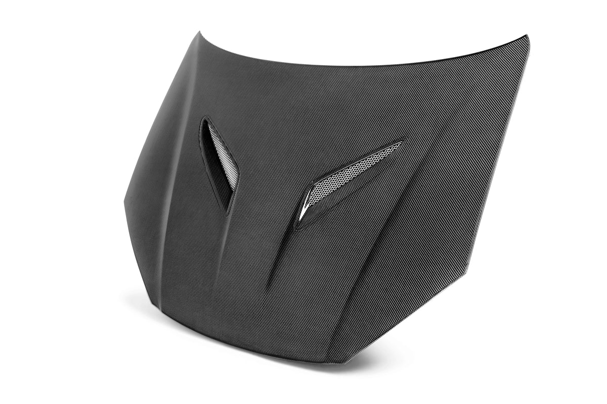 Seibon 12-13 Hyundai Genesis OE Carbon Fiber Hood - HD1213HYGEN2D-OE