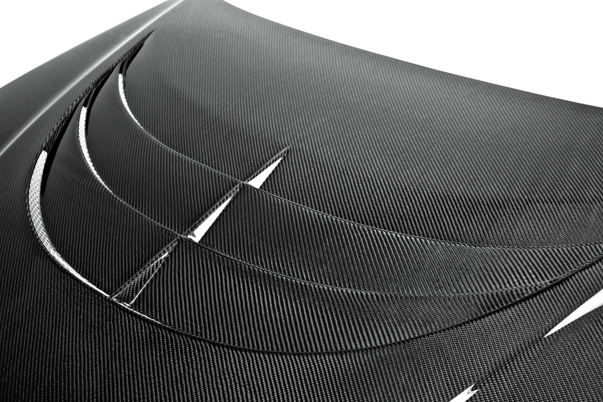 Seibon 12-13 Hyundai Genesis SC Carbon Fiber Hood - HD1213HYGEN2D-SC