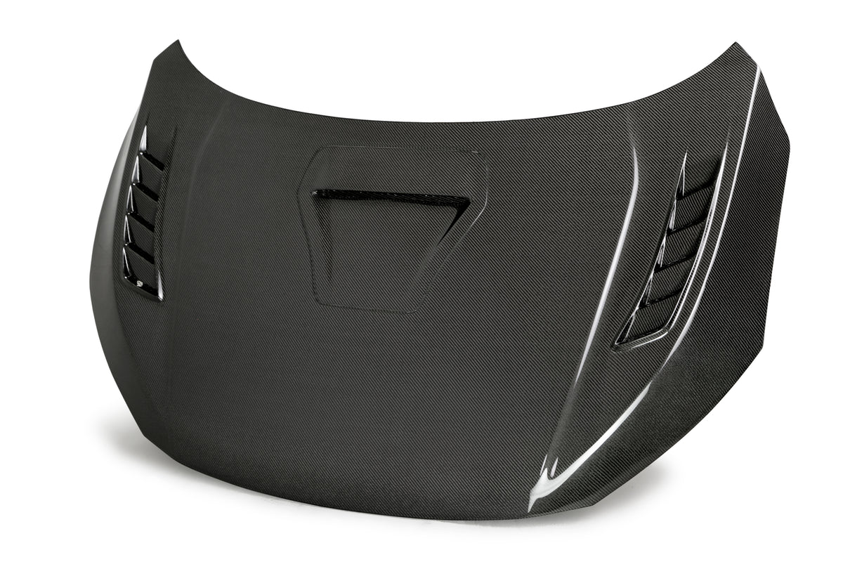 Seibon 17-20 Honda Civic Type-R (FK8) TSII Style Carbon Fiber Hood - HD17HDCVR-TSII