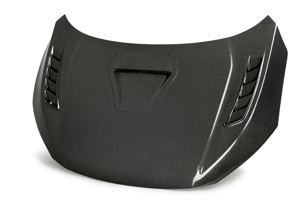 Seibon 17-20 Honda Civic Type-R (FK8) TSII Style Carbon Fiber Hood - HD17HDCVR-TSII