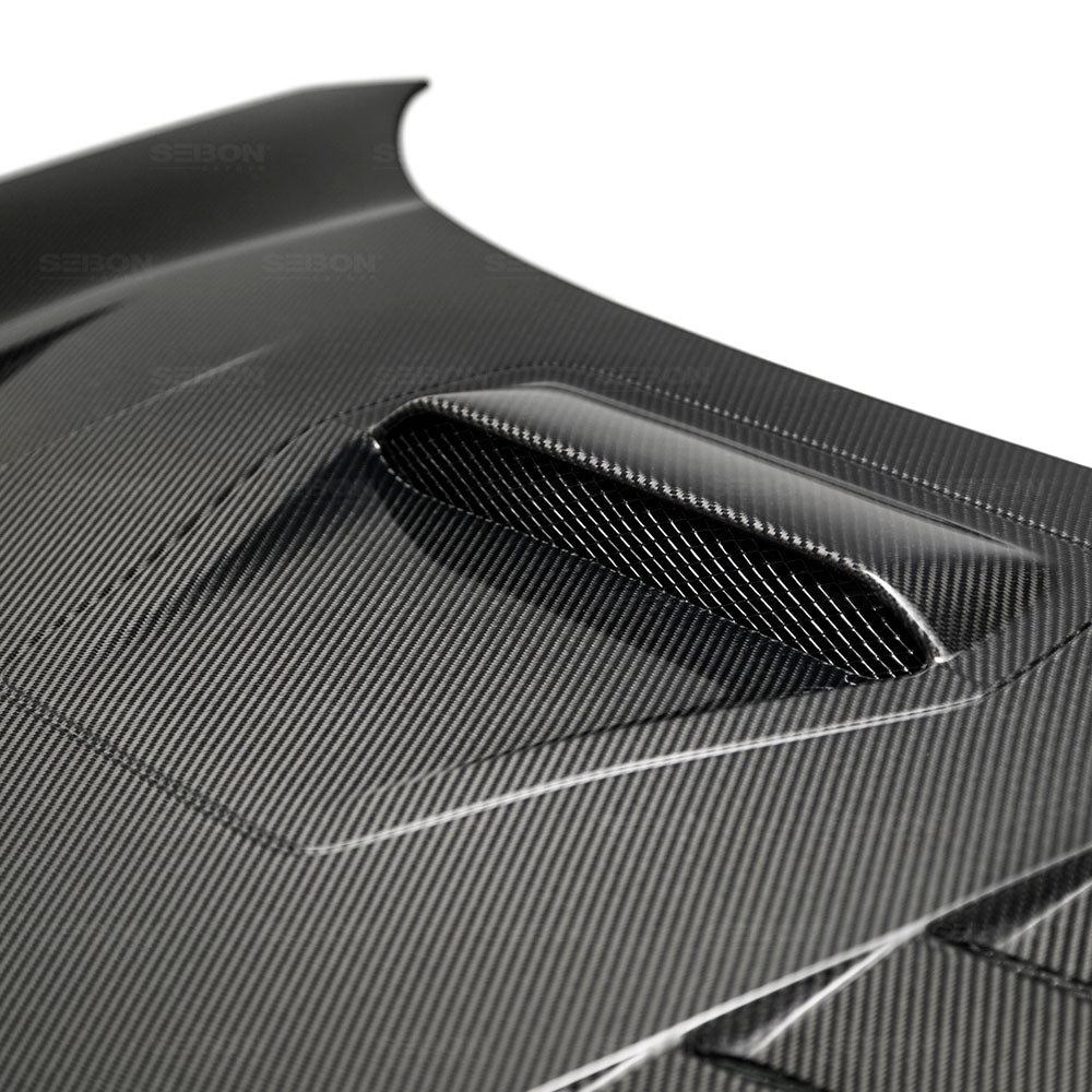 Seibon 17-18 Honda Civic Type-R TS-Style Carbon Fiber Hood - HD17HDCVR-TS
