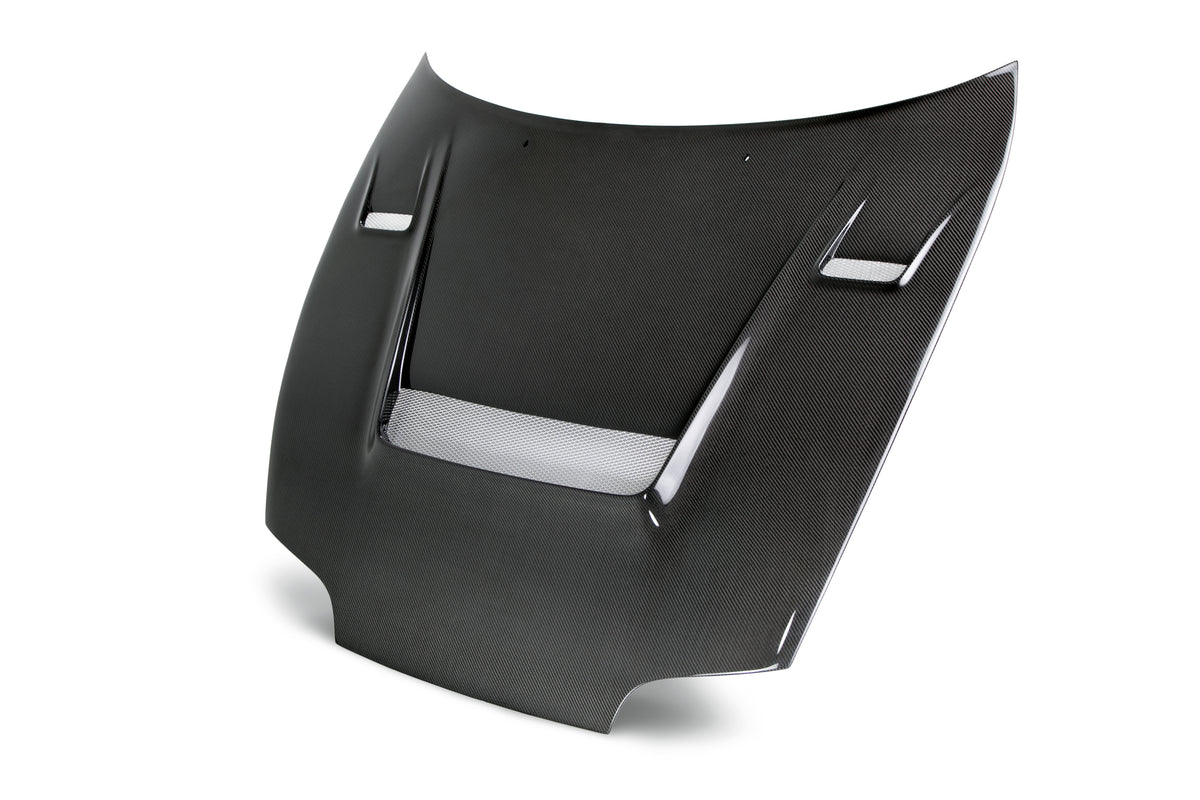 Seibon 93-98 Toyota Supra (JZA80L) KB-Style Carbon Fiber Hood - HD9398TYSUP-KB