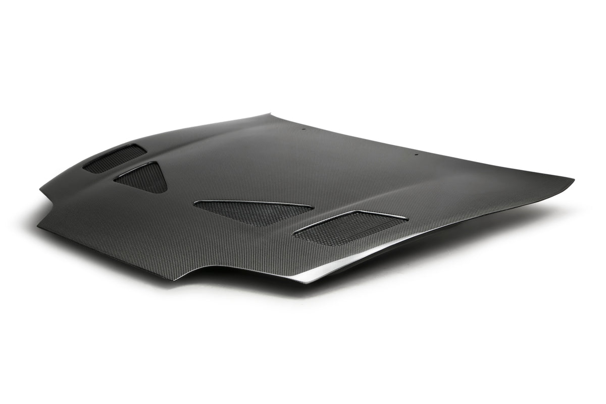 Seibon 93-98 Toyota Supra (JZA80L) TR Style Carbon Fiber Hood - HD9398TYSUP-TR