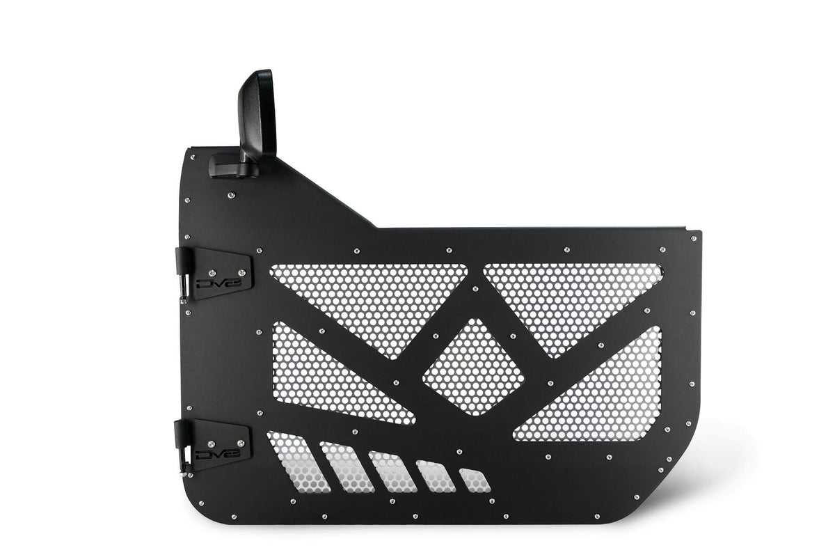 DV8 Offroad - Half Door with Aluminum Mesh; Front - HDJL-01F