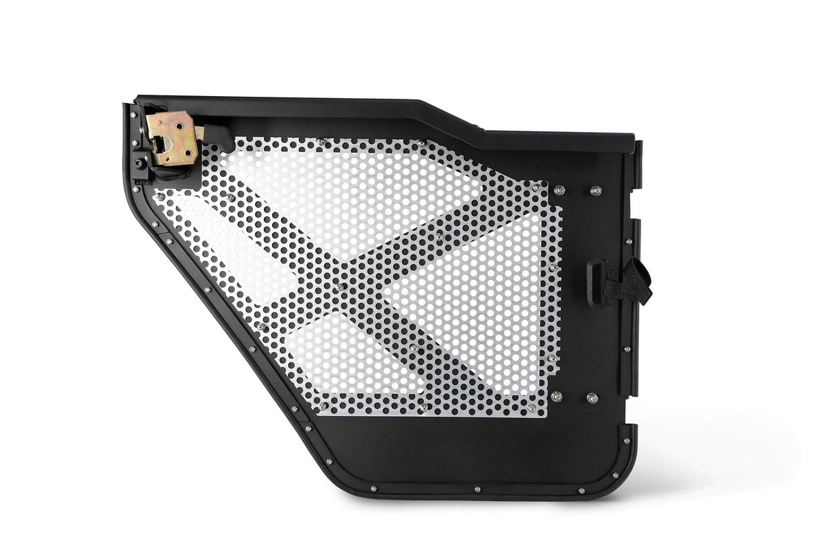 DV8 Offroad - Half Door with Aluminum Mesh; Rear - HDJL-01R