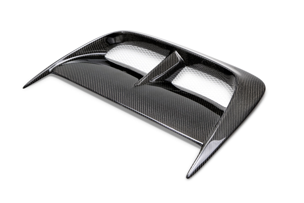 Seibon 04-05 Subaru WRX/STi CW Carbon Fiber Hood Scoop - Only Fits OEM Hoods (Not Seibon Hoods) - HDS0405SBIMP-CW