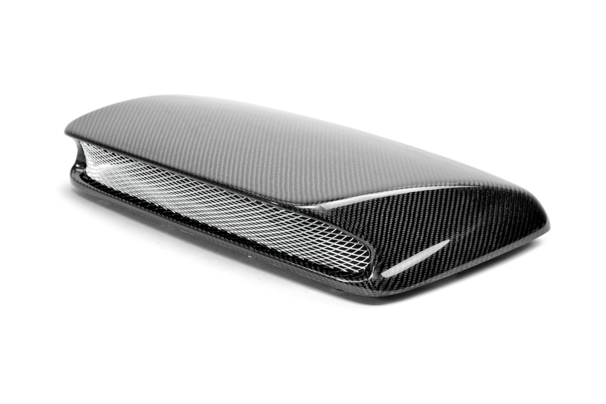 Seibon 04-05 Subaru WRX/STi STi Carbon Fiber Hood Scoop - Only Fits OEM Hoods (Not Seibon Hoods) - HDS0405SBIMP-STI