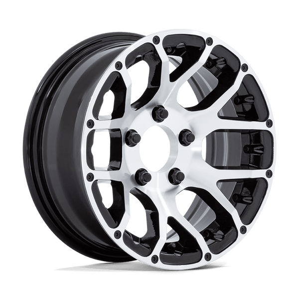 Helo - HE1825 15X6 6X5.5 +0 G-blk-mch (NO Cap)