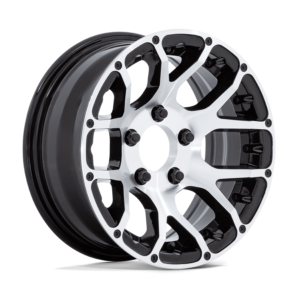 Helo - HE1825 14X6 5X4.5 -6 G-blk-mch (NO Cap)