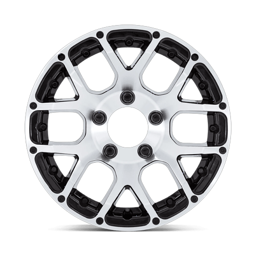 Helo - HE1825 14X6 5X4.5 -6 G-blk-mch (NO Cap)