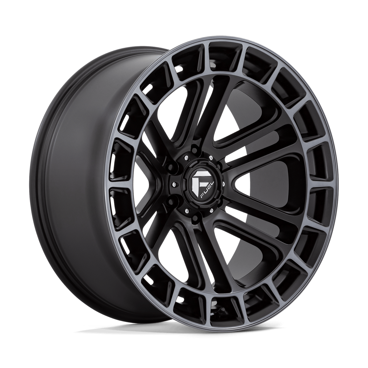 Fuel Off-Road D720 22X10 Matte Black Double Dark Tint Machined 6x135 -13mm