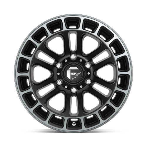 Fuel Off-Road D720 18X9 Matte Black Double Dark Tint Machined 6x139.7 +1mm
