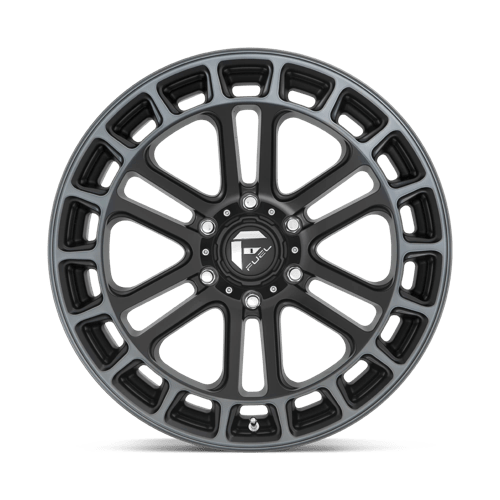 Fuel Off-Road D720 20X9 Matte Black Double Dark Tint Machined 6x135 +1mm