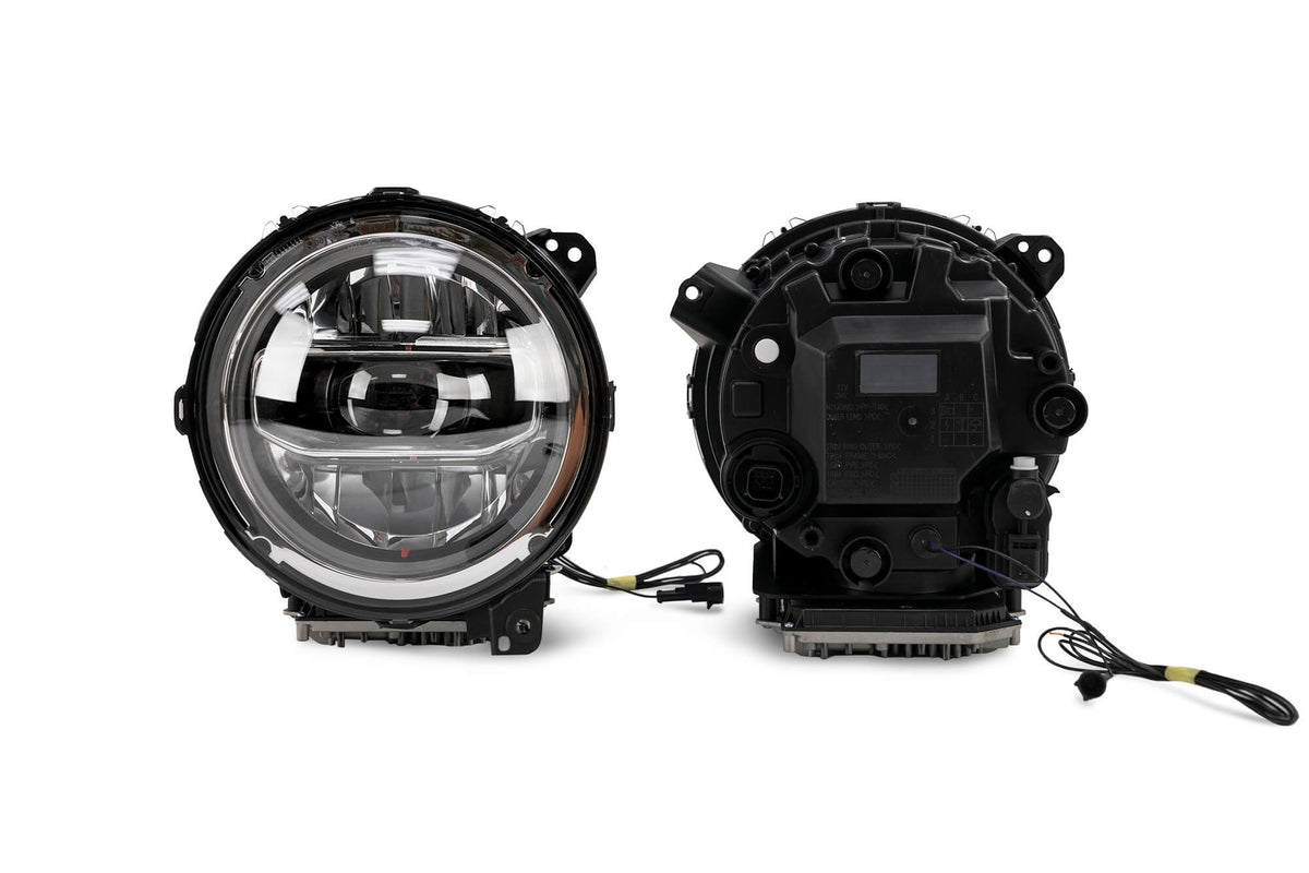 DV8 Offroad - LED Headlights; Chrome - HLCJL-01