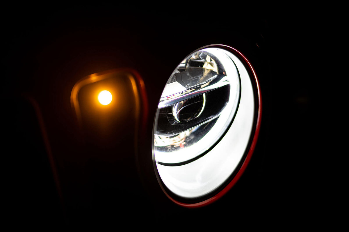 DV8 Offroad - LED Headlights; Chrome - HLCJL-01