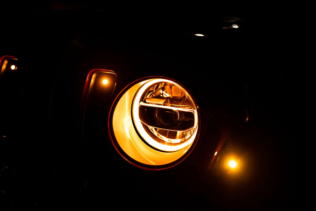 DV8 Offroad - LED Headlights; Chrome - HLCJL-01
