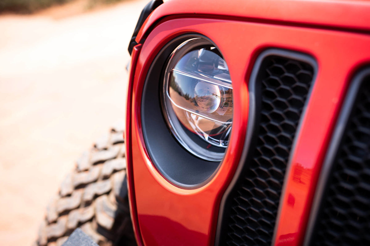 DV8 Offroad - LED Headlights; Chrome - HLCJL-01